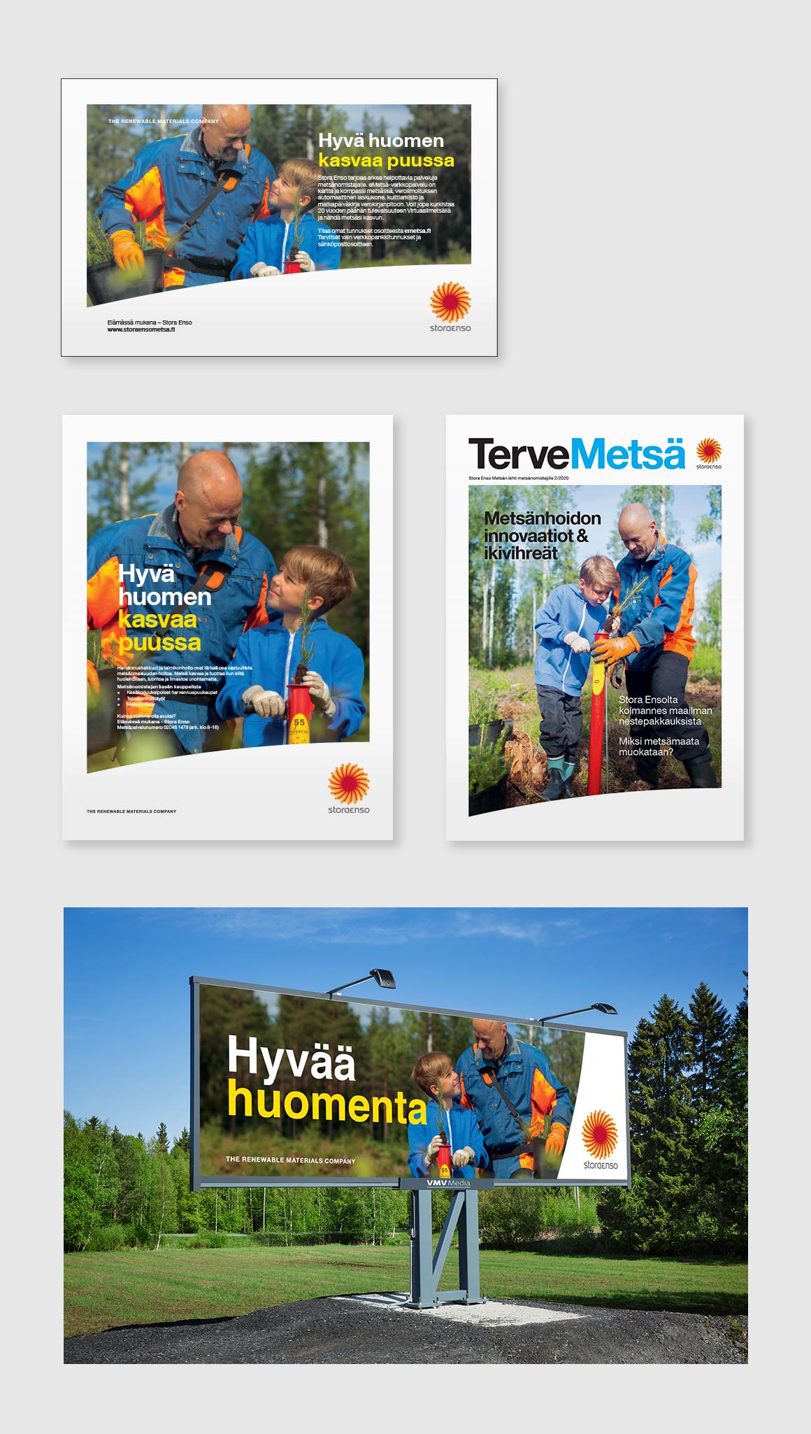 Kuvaussuunnitelma – sovellukset Sovelluksia, joissa kuvausten kuvia on käytetty: lehti-ilmoituksia, asiakaslehden kansi, tienvarsitaulu