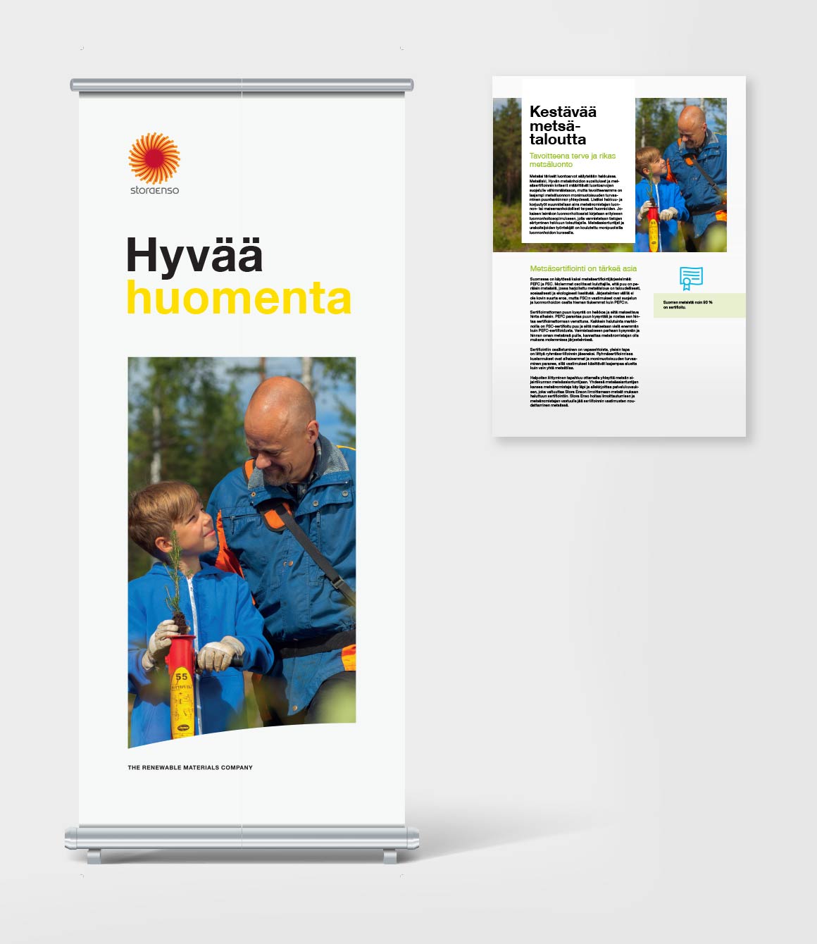 Kuvaussuunnitelma – sovellukset Rollup ja oppaan sivu.